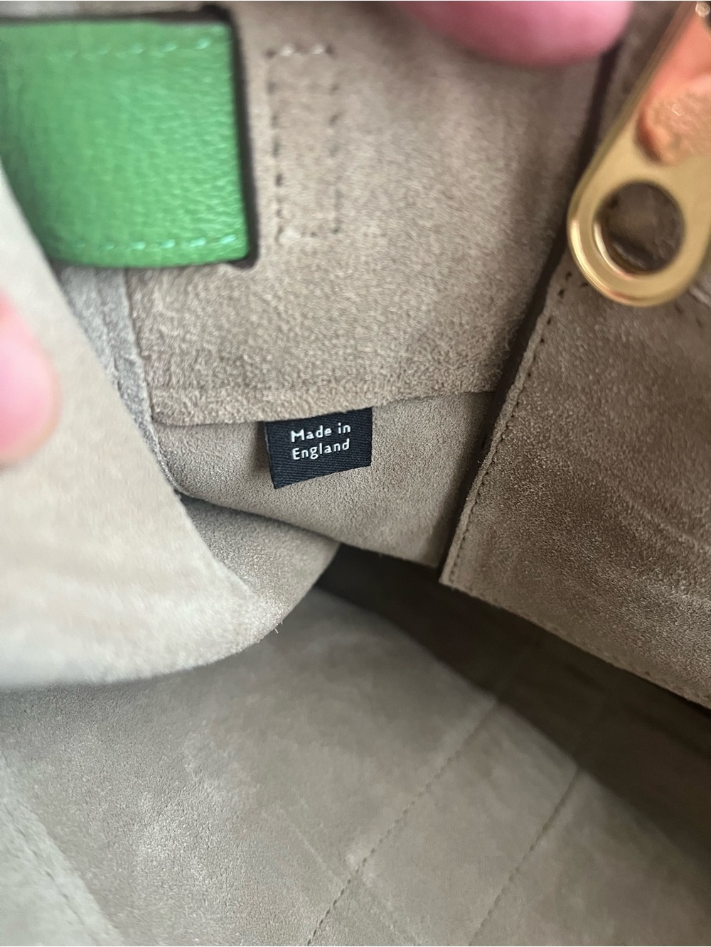 MULBERRY GREEN PEBBLED LEATHER BAYSWATER - Picture 9 of 11